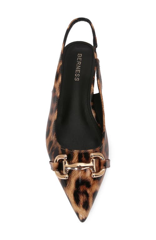 Berness Bit Slingback Flat In Animal Print