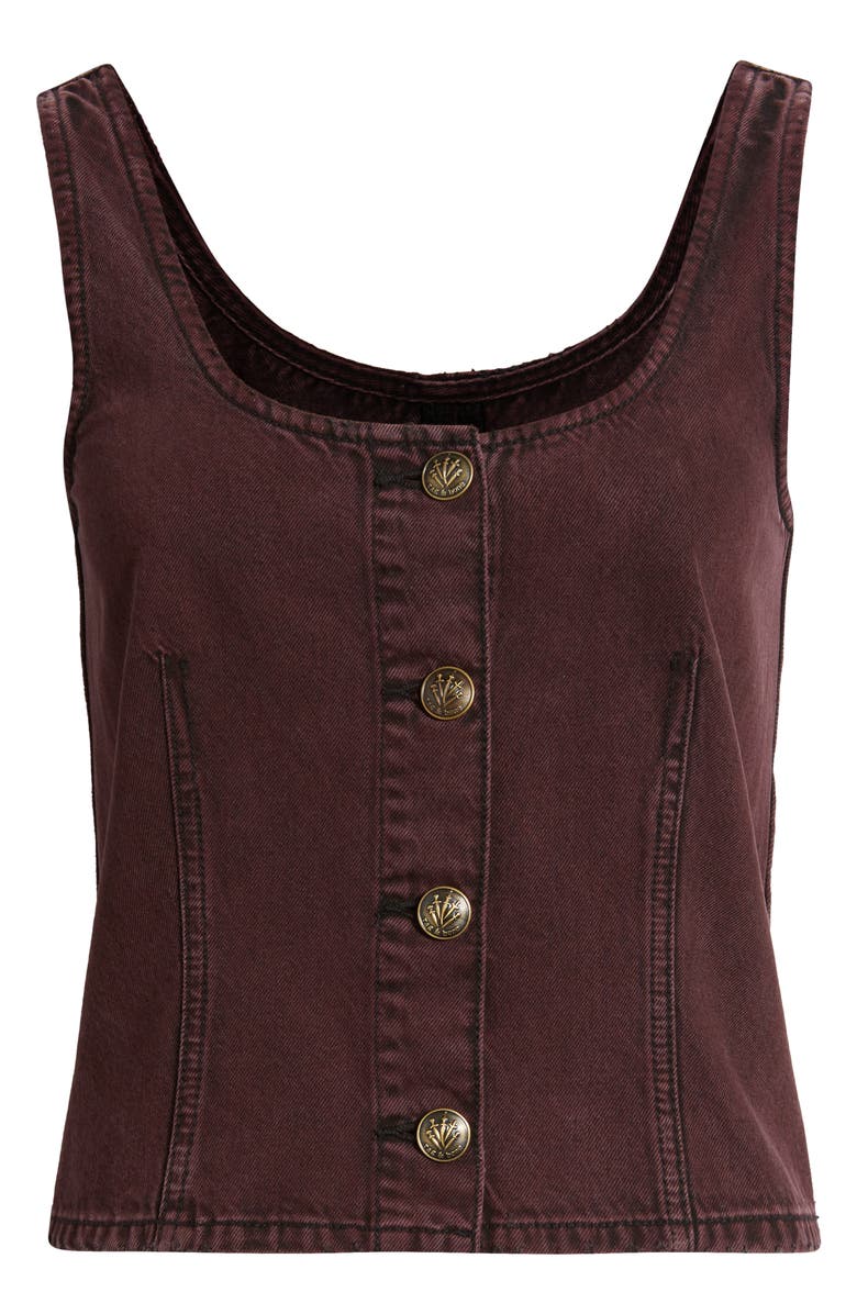 rag & bone Poppy Denim Vest, Alternate, color,