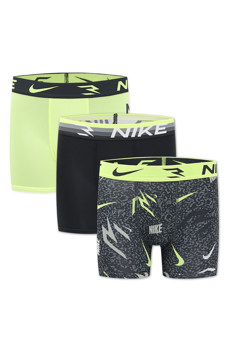 3 Brand 3-Pack Assorted Logo Boxer Briefs, Main, color, Volt