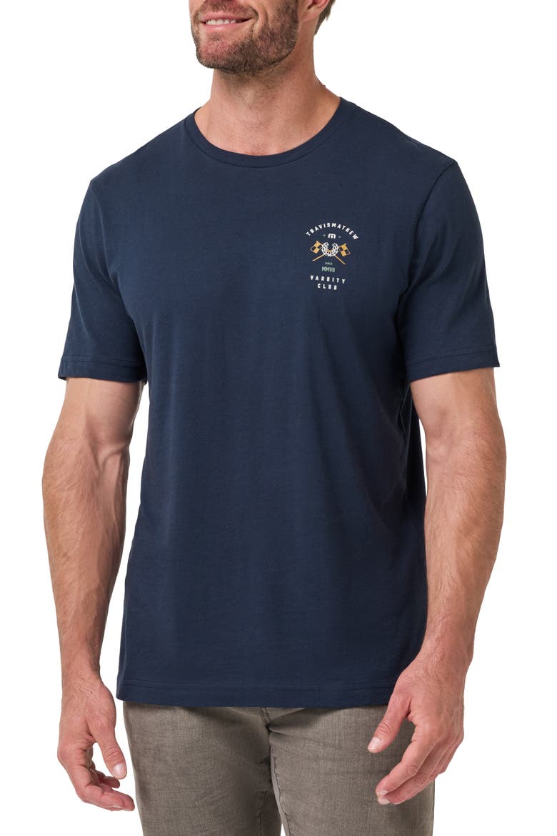 Varsity Club Graphic T-Shirt, Main, color, TOTAL ECLIPSE