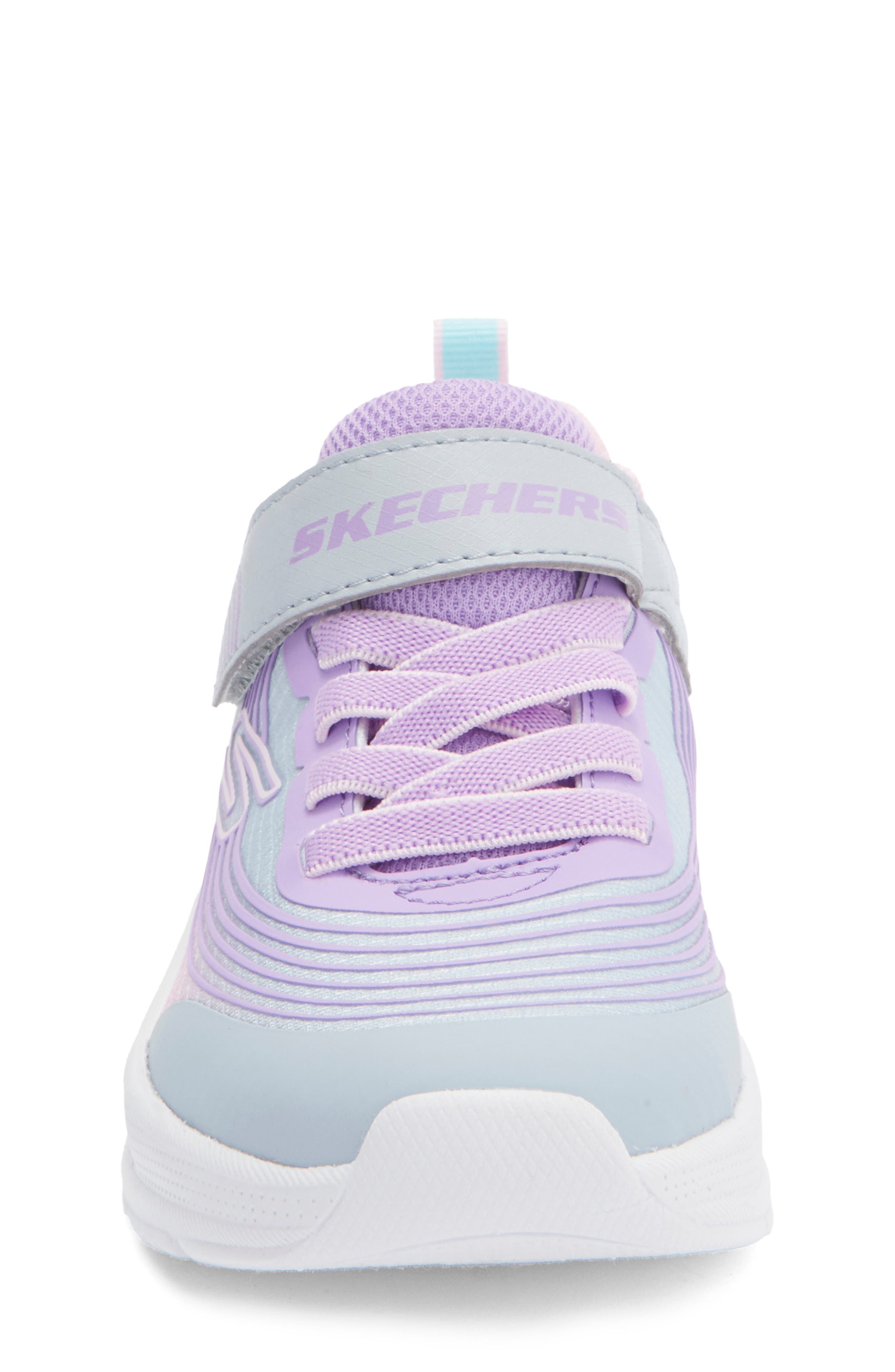 SKECHERS Kids' Microspec Advance Sneaker, Alternate, color, Light Grey Multi