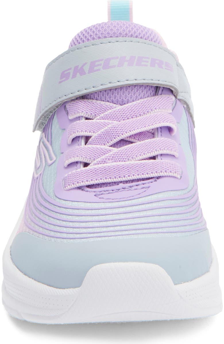 SKECHERS Kids' Microspec Advance Sneaker, Alternate, color, Light Grey Multi