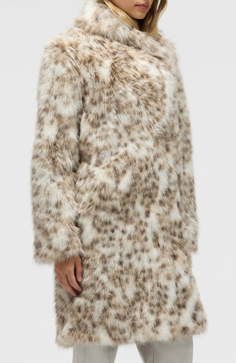 NVLT Faux Fur Longline Coat, Alternate, color, Lynx