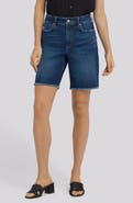 NYDJ Erin High Waist Raw Hem Denim Shorts