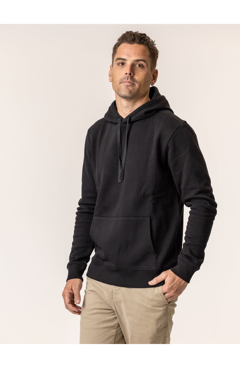 Vottera Organic Cotton Pullover Hoodies, Alternate, color, Black