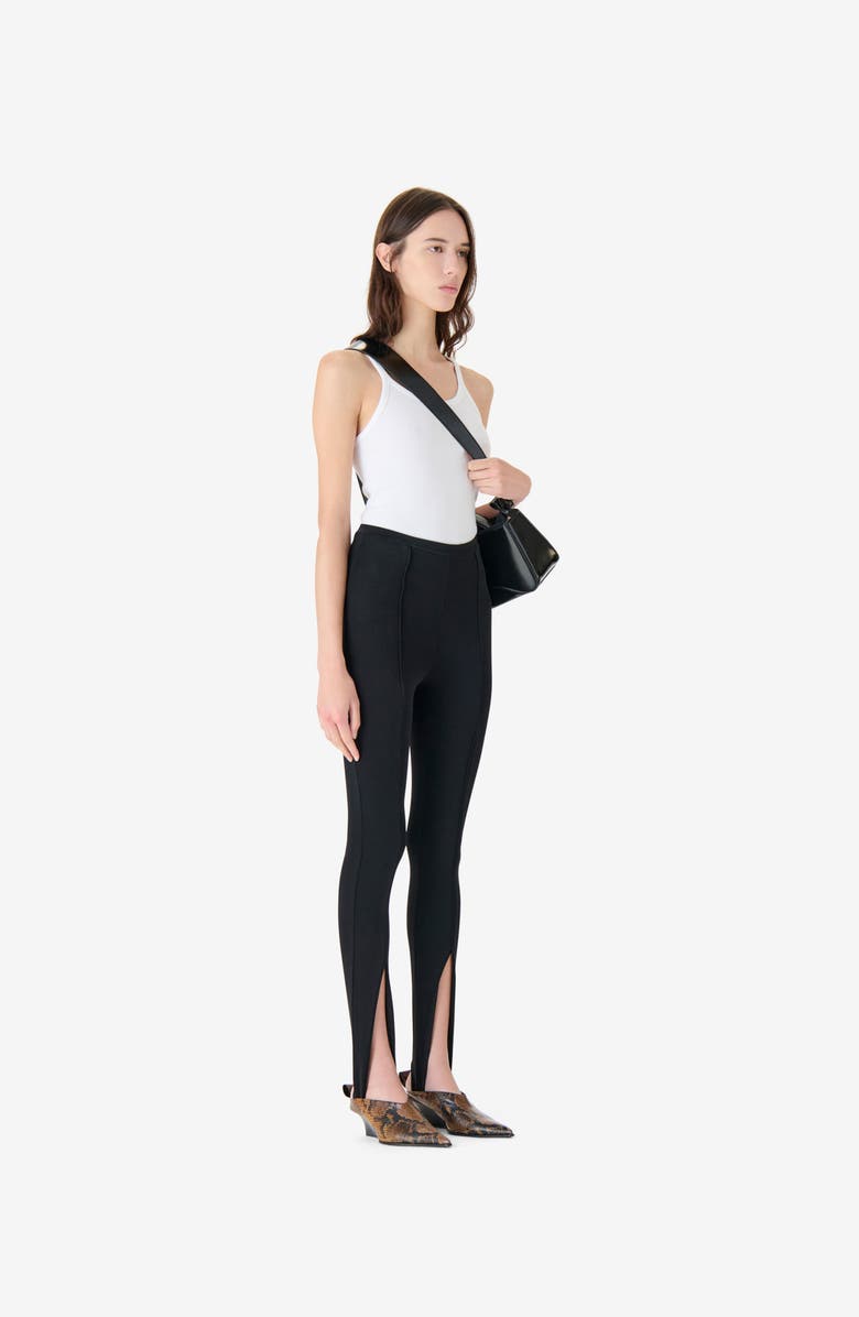 IRO Persephone Stirrup Leggings, Alternate, color, Black