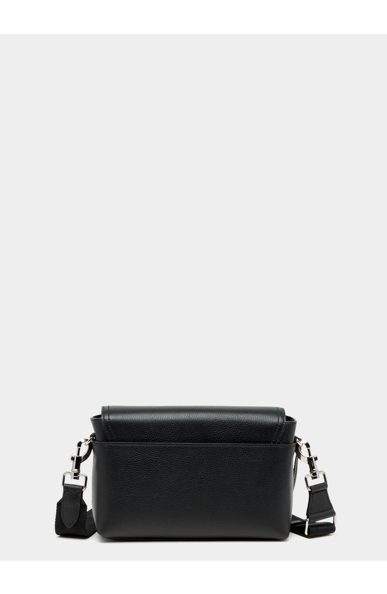 Bally Capitol Crossbody Bag in Grained Leather, Alternate, color, Black+Palladio