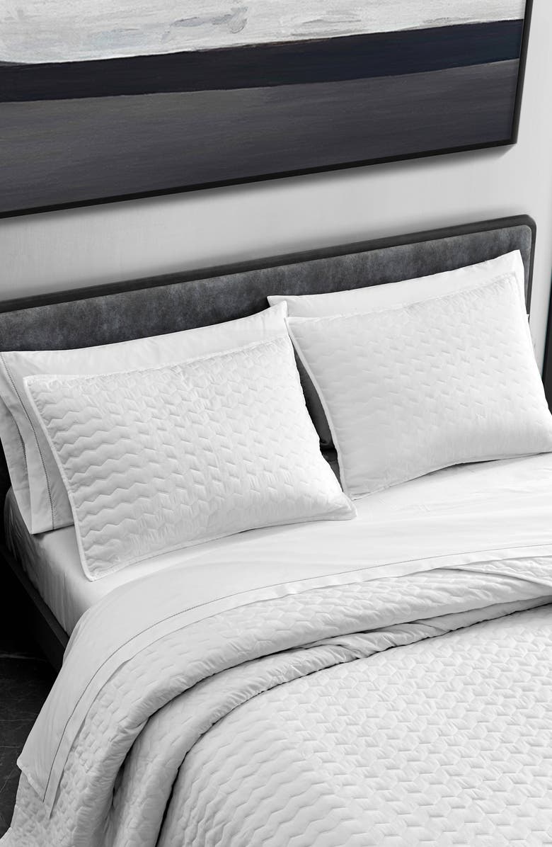 Vera Wang Herringbone Sateen Quilt & Sham Set, Alternate, color,