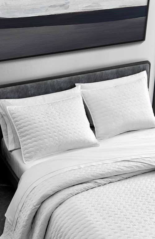 Vera Wang Herringbone Sateen Quilt & Sham Set In Soft Charcoal