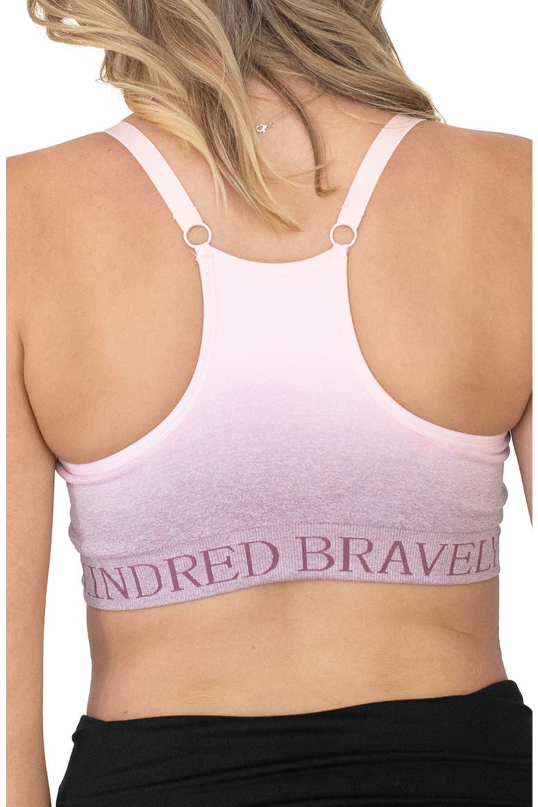 Sublime Hands-Free Pumping & Nursing Sports Bra - Sizing Available in B-D Cup, Alternate, color, OMBRE PURPLE