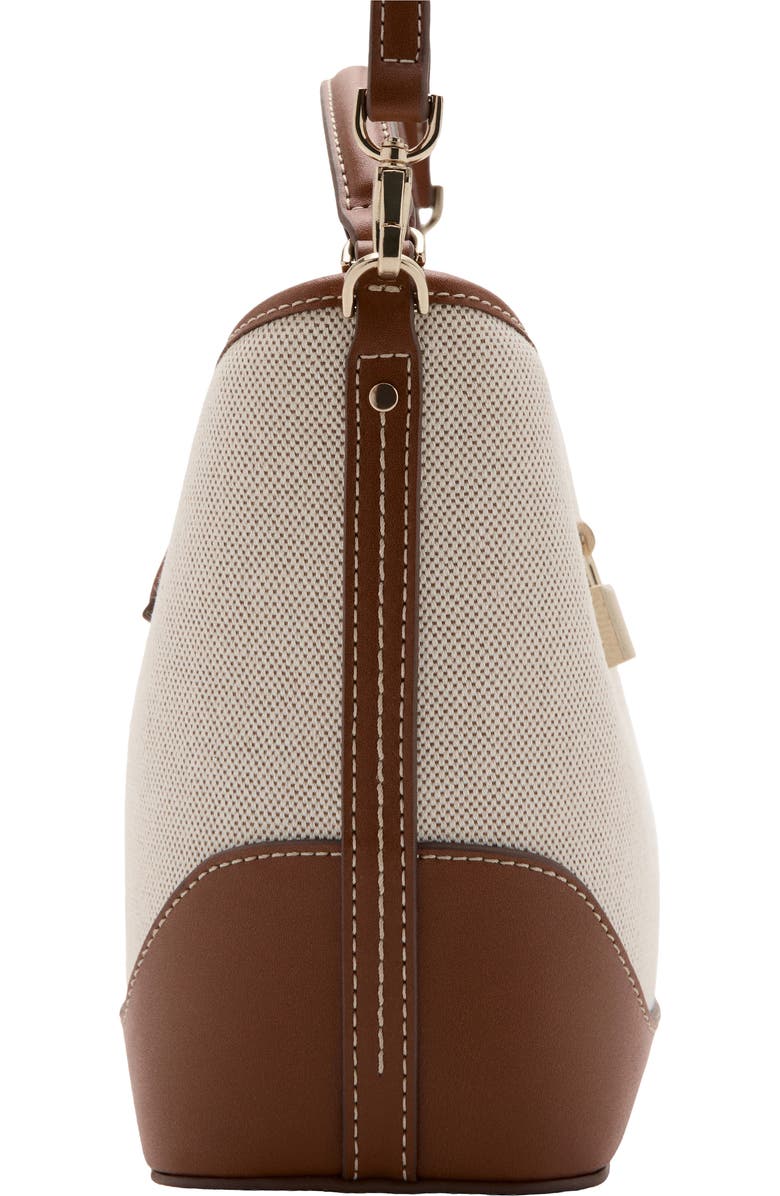 MANGO Contrasting Canvas Bucket Bag, Alternate, color,