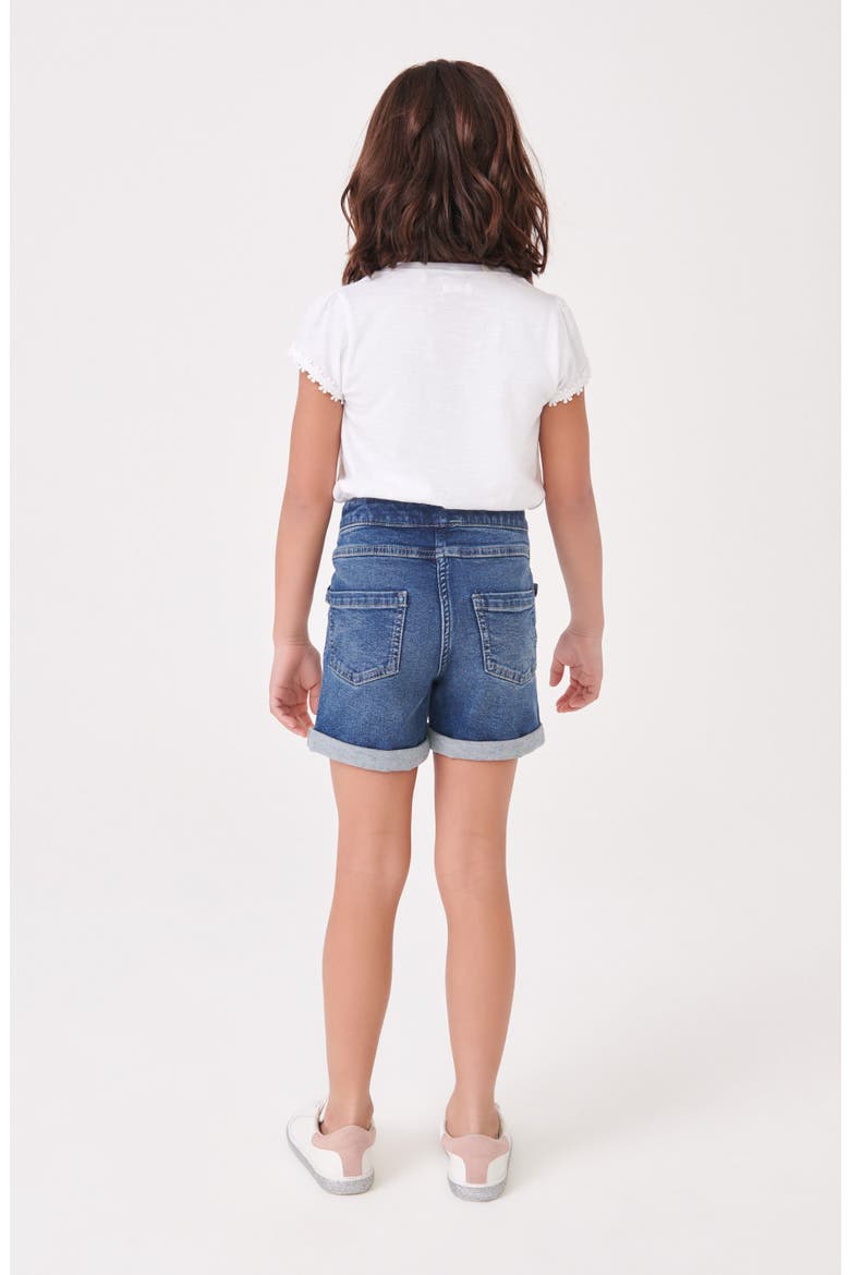 Kids' Daisy Embroidered Cotton Pocket T-Shirt, Alternate, color, WHITE