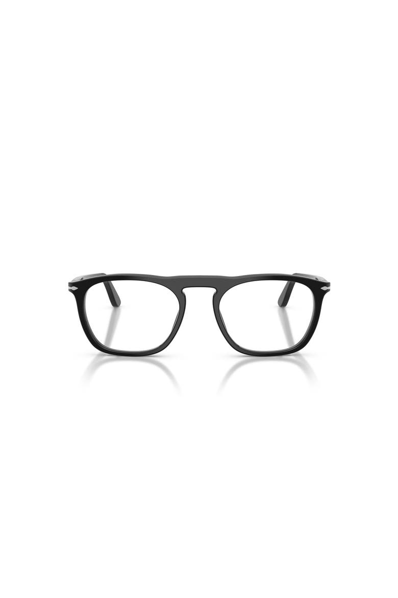 51mm Square optical glasses, Alternate, color, Black