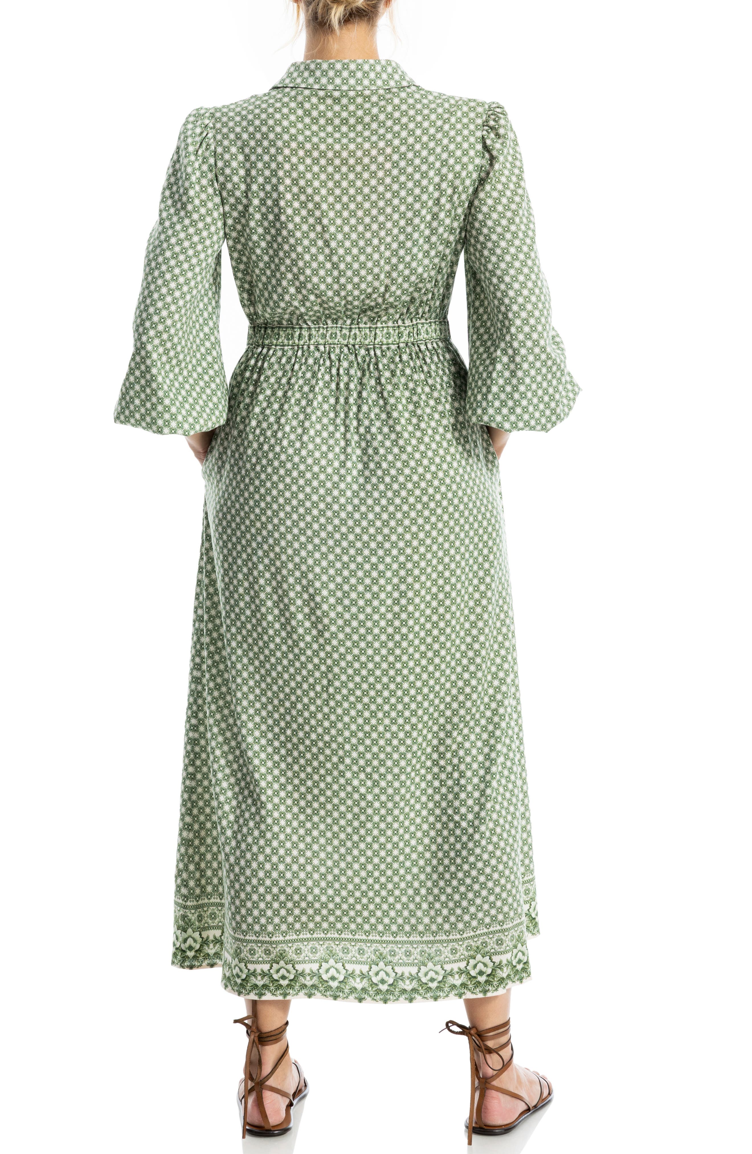 Embroidered Shirtdress - image 4