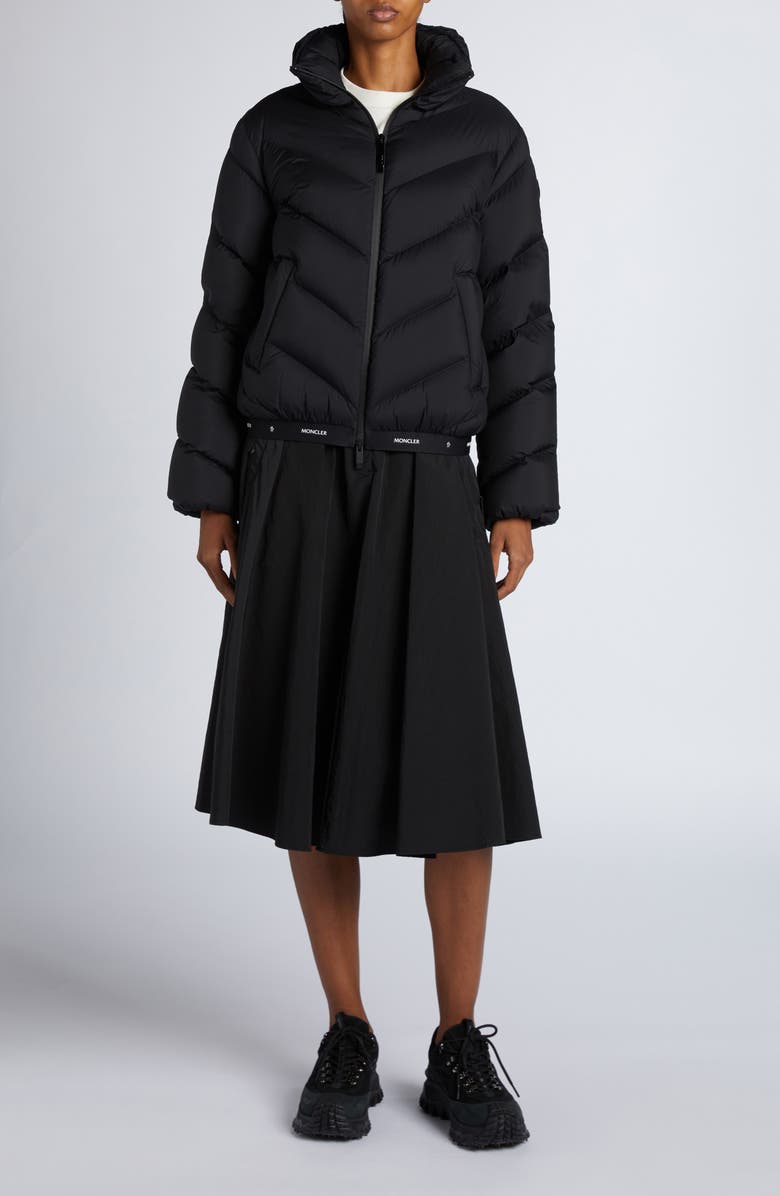 Moncler Grignan Down Jacket, Alternate, color, Black