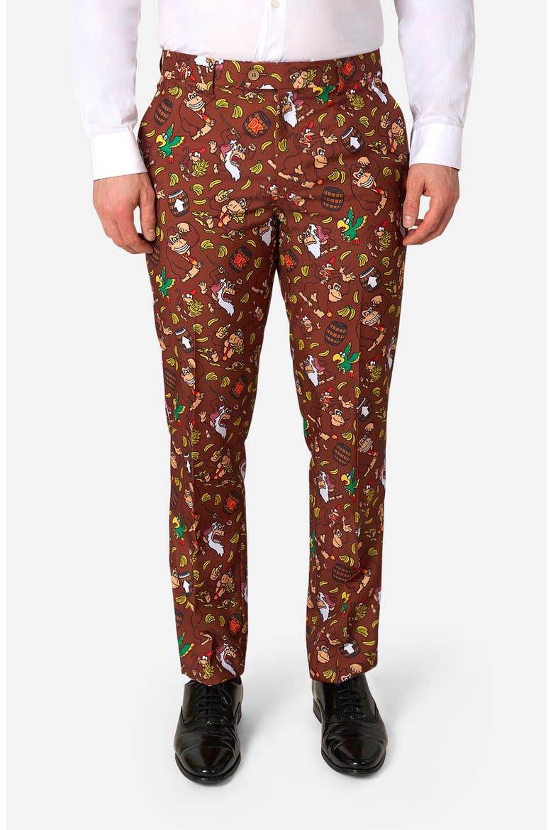 Donkey Kong 2-Piece Suit, Alternate, color, BROWN