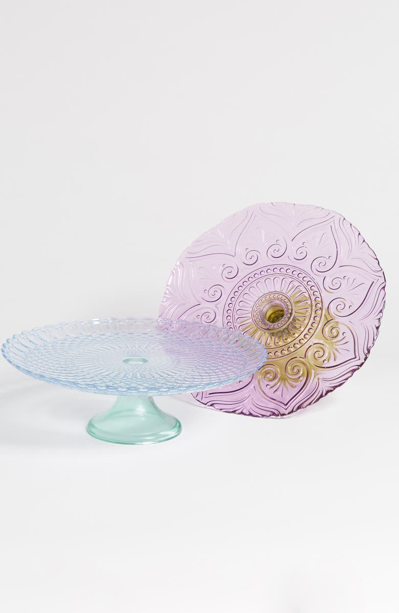 Anthropologie Home Anthropologie Soda Lime Glass Cake Stand, Alternate, color, 