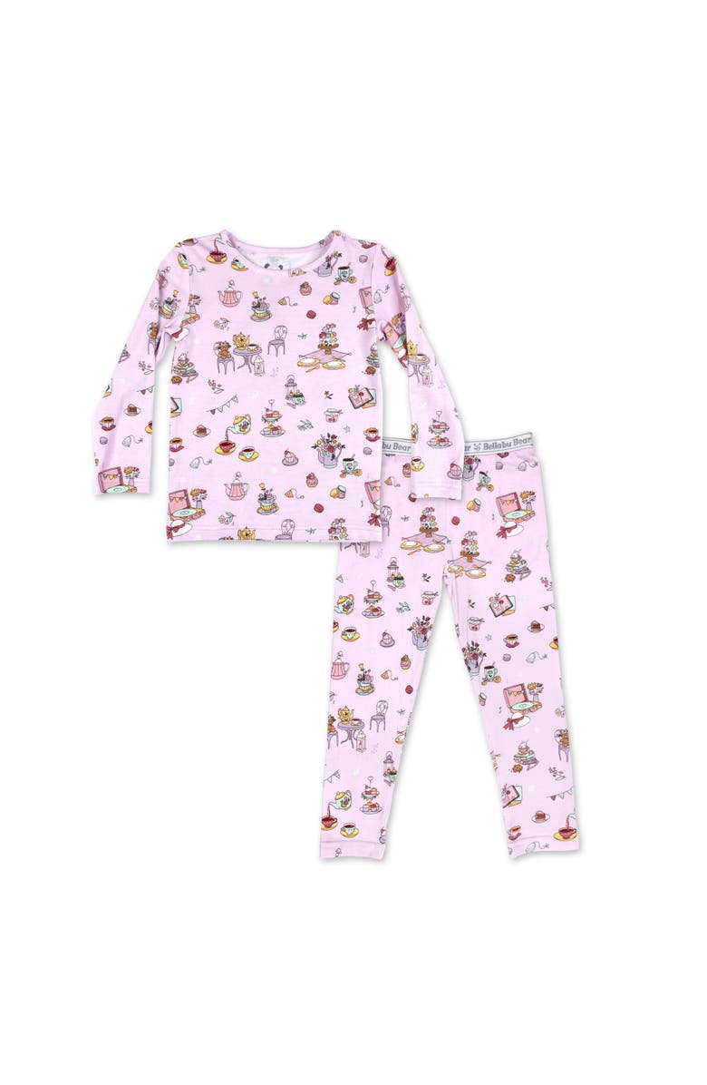 Bellabu Bear Kids' Tea Party Set of 2 Piece Pajamas, Main, color, Tea Party