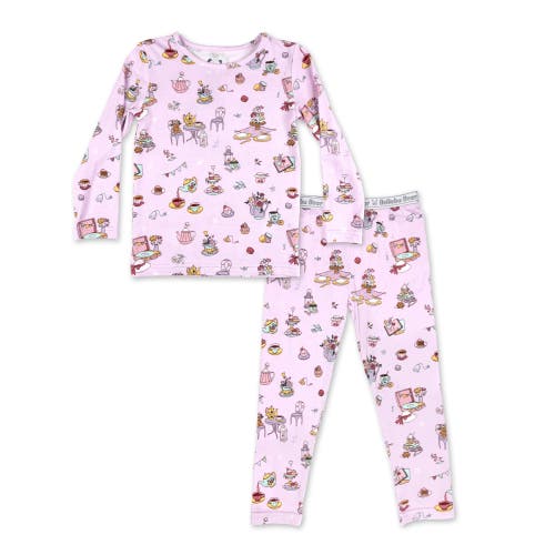 Bellabu Bear Kids' Tea Party Set Of 2 Piece Pajamas In Pink