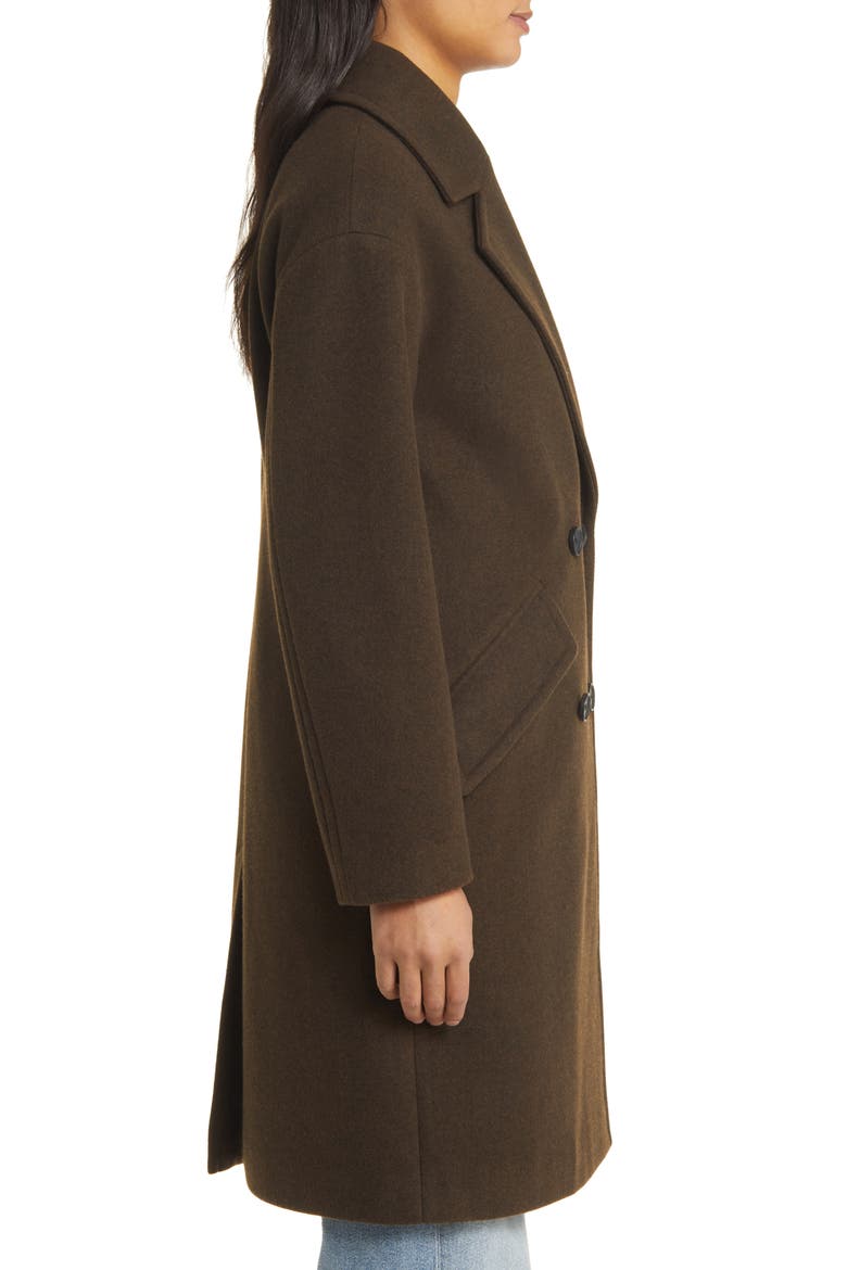 Double Breasted Coat, Alternate, color, ESPRESSO