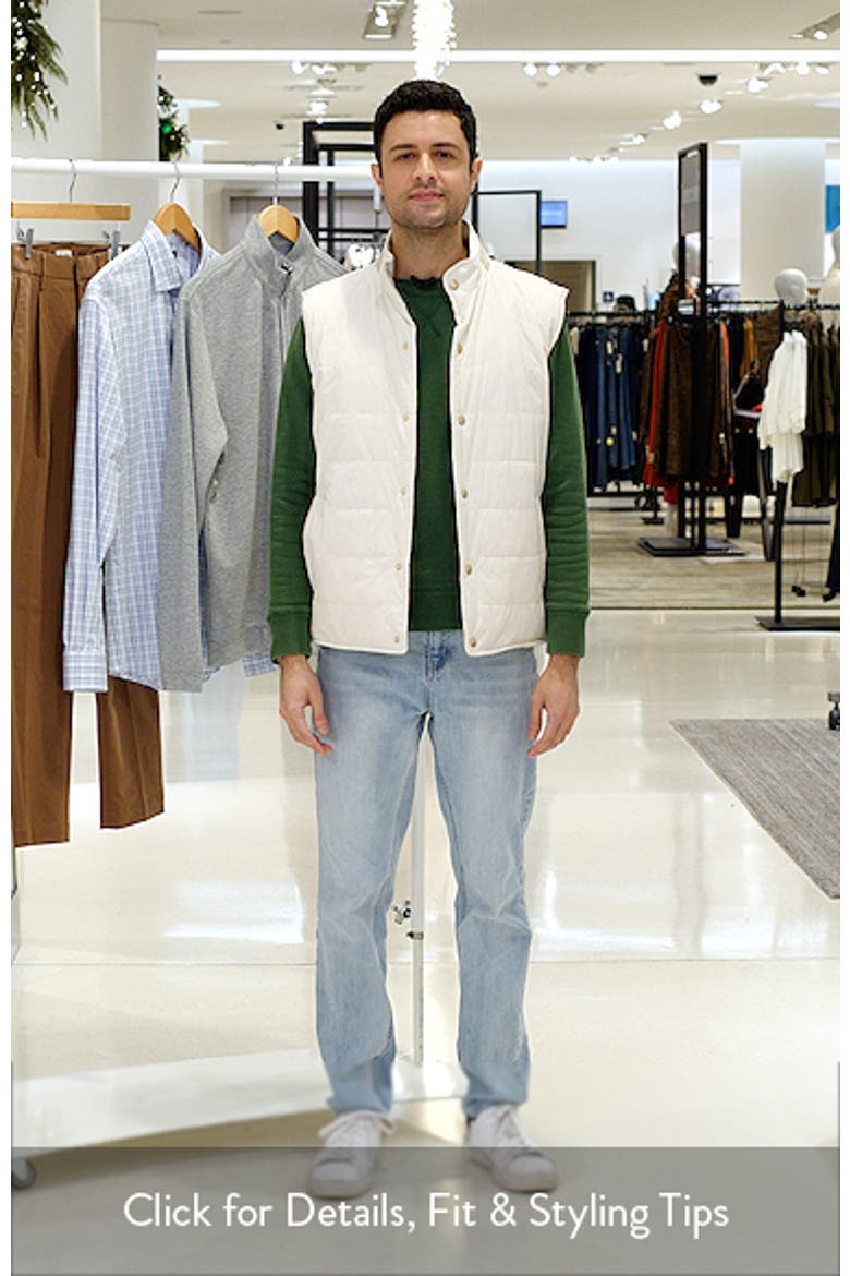 Sandhills Quilted Snap-Up Vest (Men) | Nordstrom