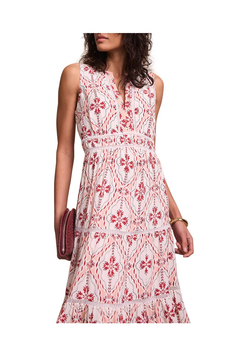 MINT VELVET Geo Print Maxi Dress, Alternate, color, Light Pink