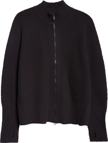 Homme Plissé Issey Miyake Rustic Knit Zip Cardigan | Nordstrom Homme Plissé Issey Miyake Rustic Knit Zip Cardigan | Nordstrom