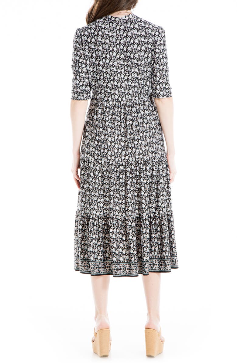 MAX STUDIO Floral Button Front Baby Doll Dress, Alternate, color,