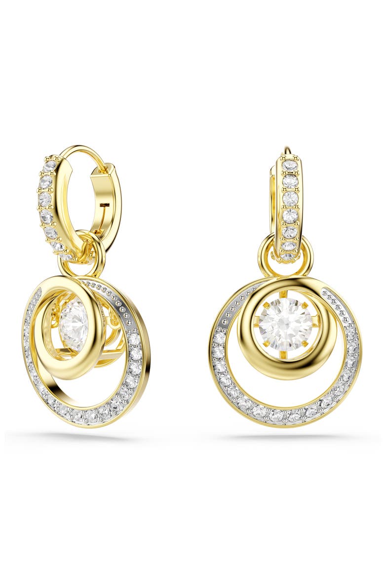 Hyperbola Drop Earrings, Main, color, GOLD/ WHITE