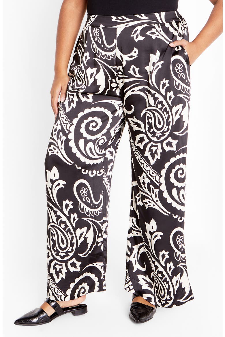Belen Print Pull-On Pants, Main, color, PAISLEY