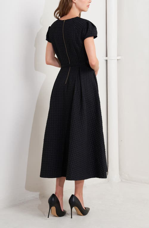 Freemarket Textured A-line Dress In Black
