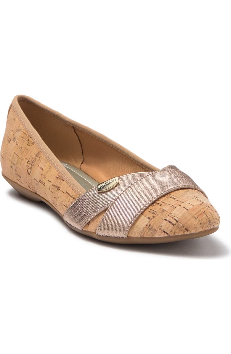 Anne Klein Ozella Pointed Toe Flat, Main, color,