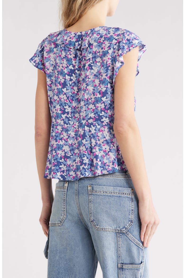 Carmine Ruffle Collar Top, Alternate, color, BLUE BLOSSOM