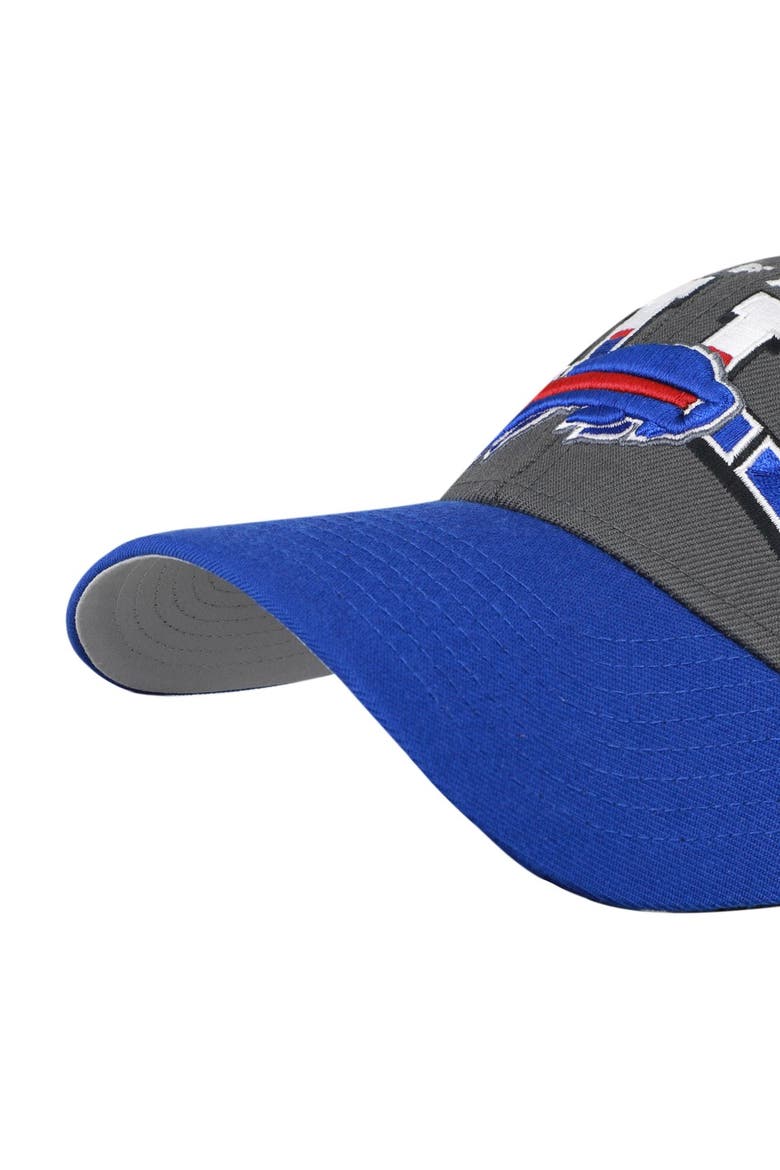 Men's '47 Charcoal Buffalo Bills Split Block MVP Adjustable Hat, Alternate, color, Charcoal
