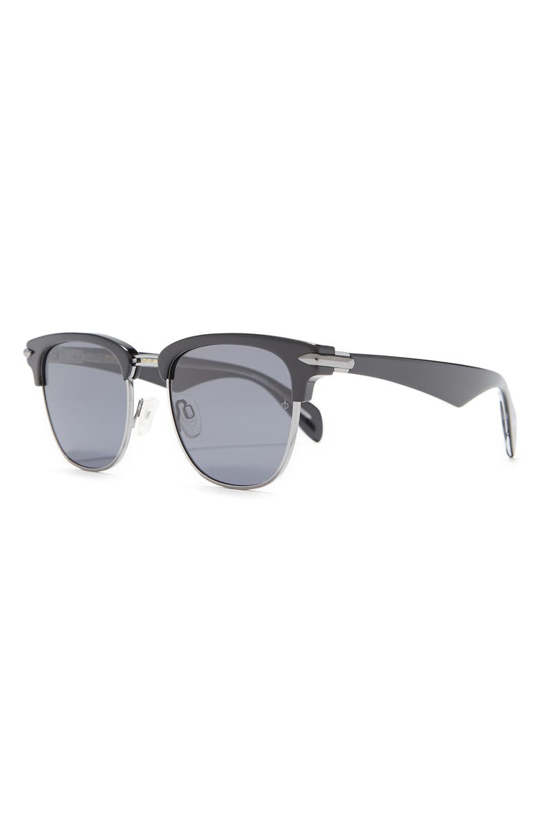rag & bone 52mm Clubmaster Sunglasses, Alternate, color,