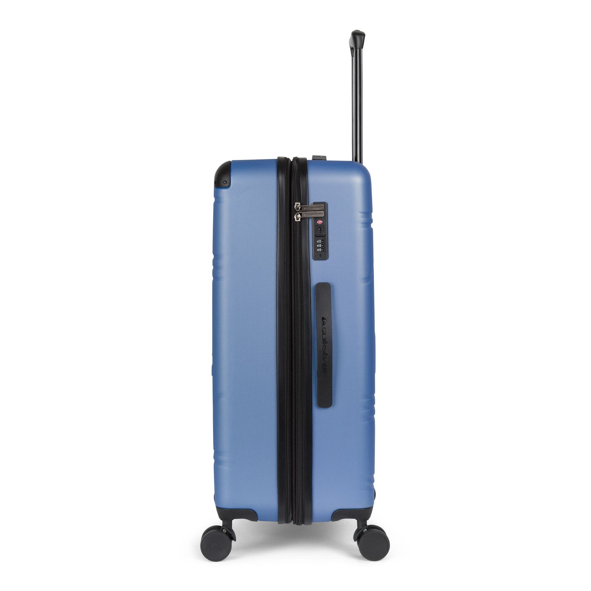 Quiksilver Rincon Suitcases PC Hardside Expandable Luggage with Spinner Wheels, 3-Piece Set, Alternate, color, Ocean Blue