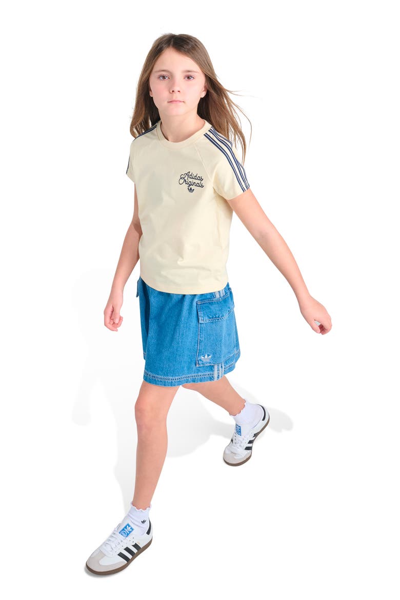 Kids' Originals Embroidered T-Shirt, Alternate, color, OFF WHITE