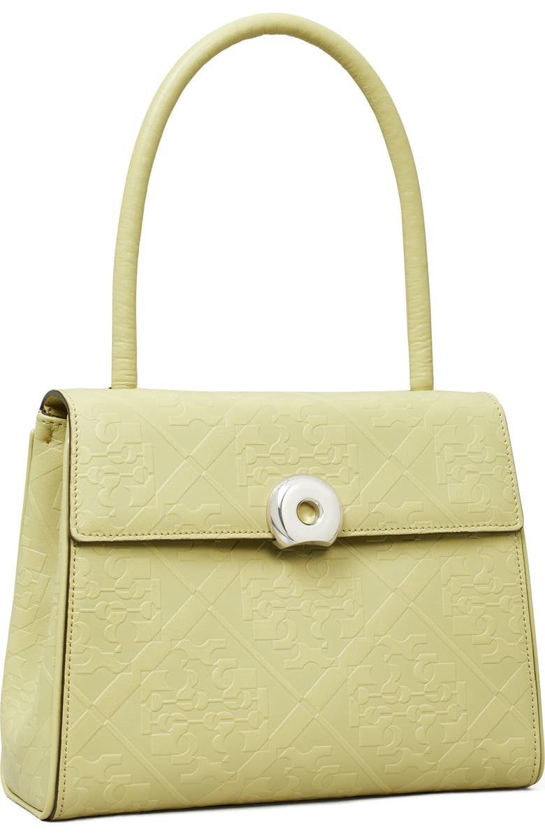 Tory Burch Small Deville Embossed Leather Top Handle Bag, Alternate, color,