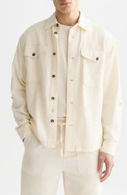Scotch & Soda Cotton & Linen Overshirt