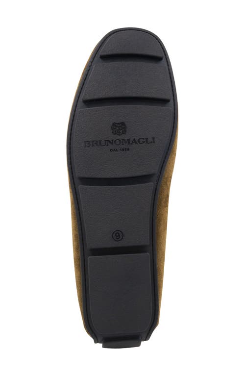 Bruno Magli Taso Bit Driving Loafer In Sage Suede