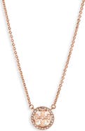Tory Burch Icon Pavé Pendant Necklace