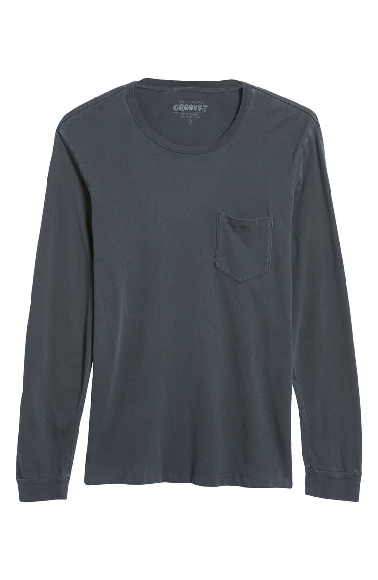 Outerknown Groovy Long Sleeve Men's Pocket T-Shirt, Alternate, color, 