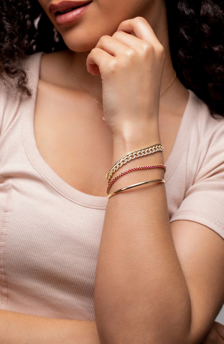 Bony Levy Varda Diamond Curb Chain Bracelet, Alternate, color,