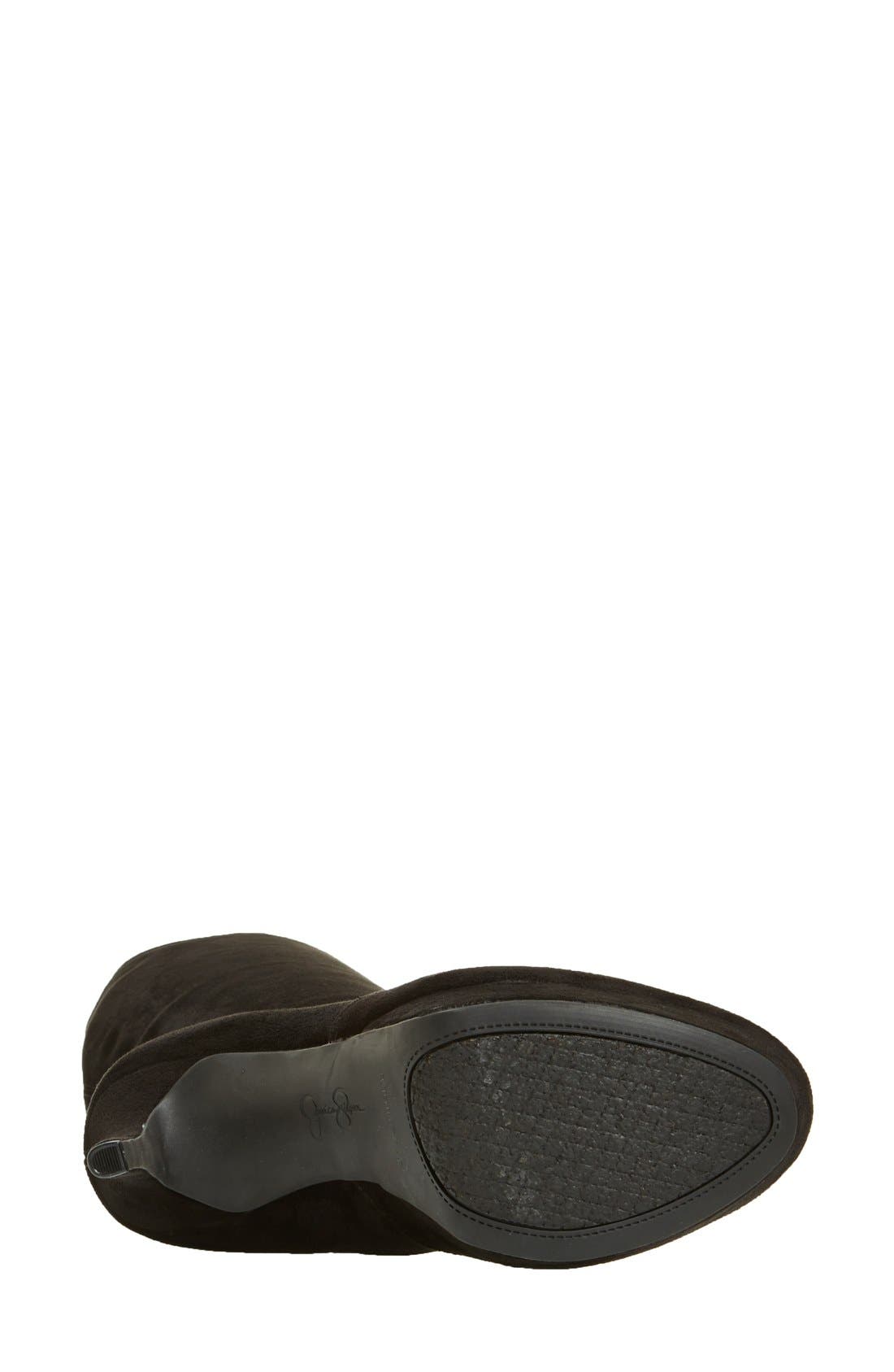 'Serelli' Platform Tall Boot, Alternate, color, BLACK SUEDE