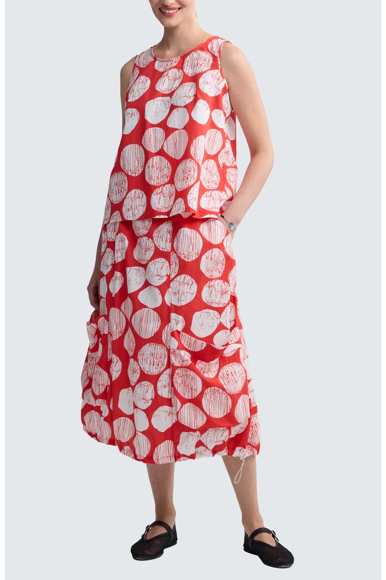 Orla Printed A-Line Top, Alternate, color, Mandarin Print