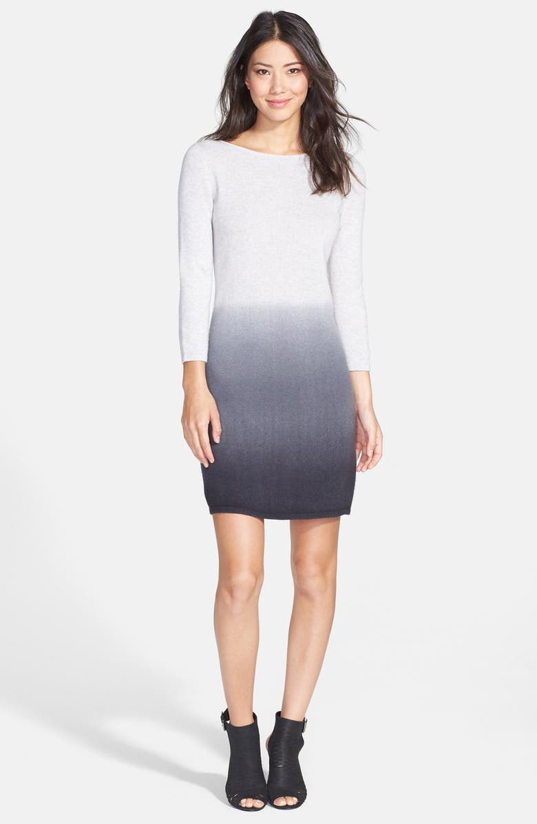 Only Mine Dip Dye Wool & Cashmere Sweater Dress, Alternate, color,