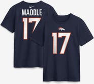 Nike Men's Nike Jaylen Waddle Navy Denver Broncos Name & Number T-Shirt