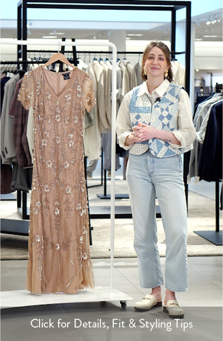 Beaded Tulle Gown, sales video thumbnail