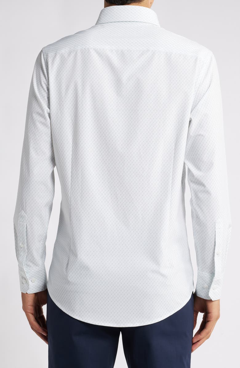 Mizzen+Main Leeward Trim Fit Print Performance Button-Up Shirt, Alternate, color, 