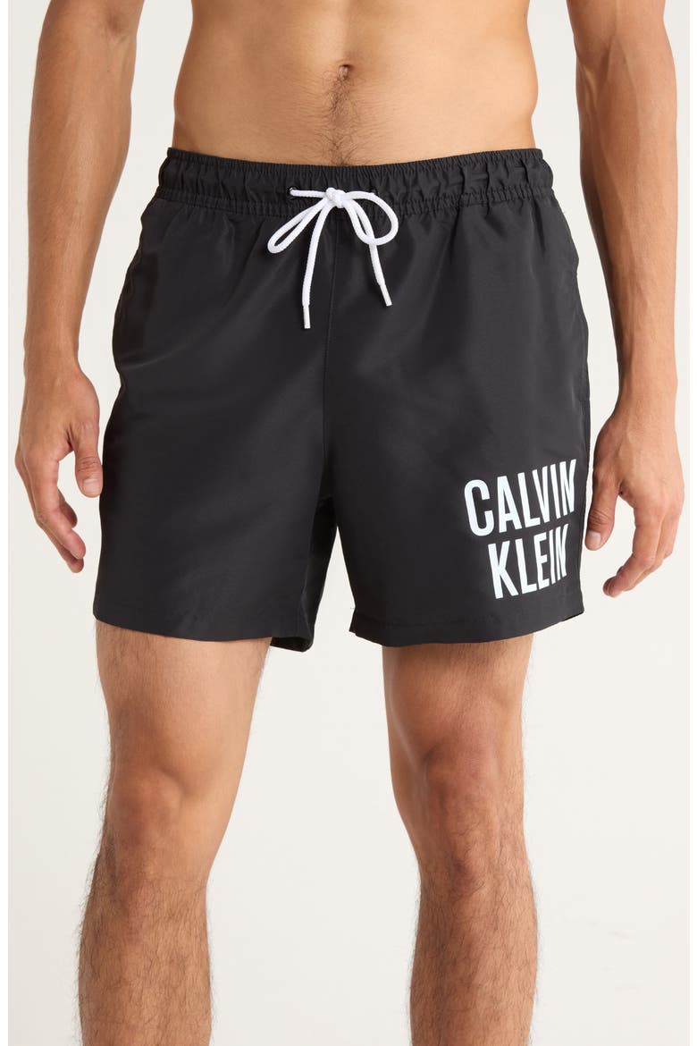 Intense Power Swim Trunks, Main, color, BLACK